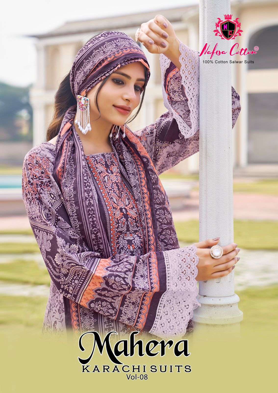 MAHERA  KARACHI SUITS VOL 08 by Nafisha Cotton